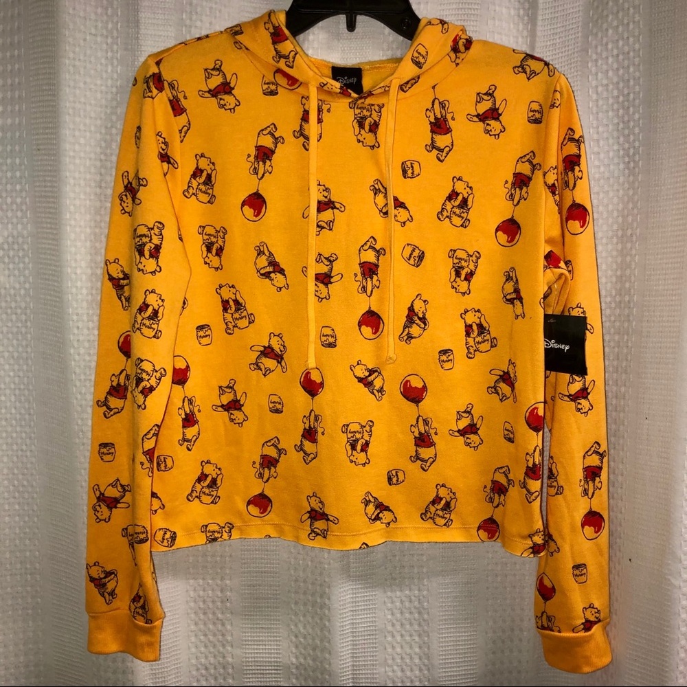 NWT Disney Winnie the Pooh yellow hoodie size XS